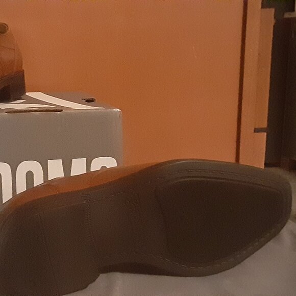 STACY ADAMS -  KIDS KALLUM CAP TOE OXFORD  - COGNAC - Picture 4 of 5